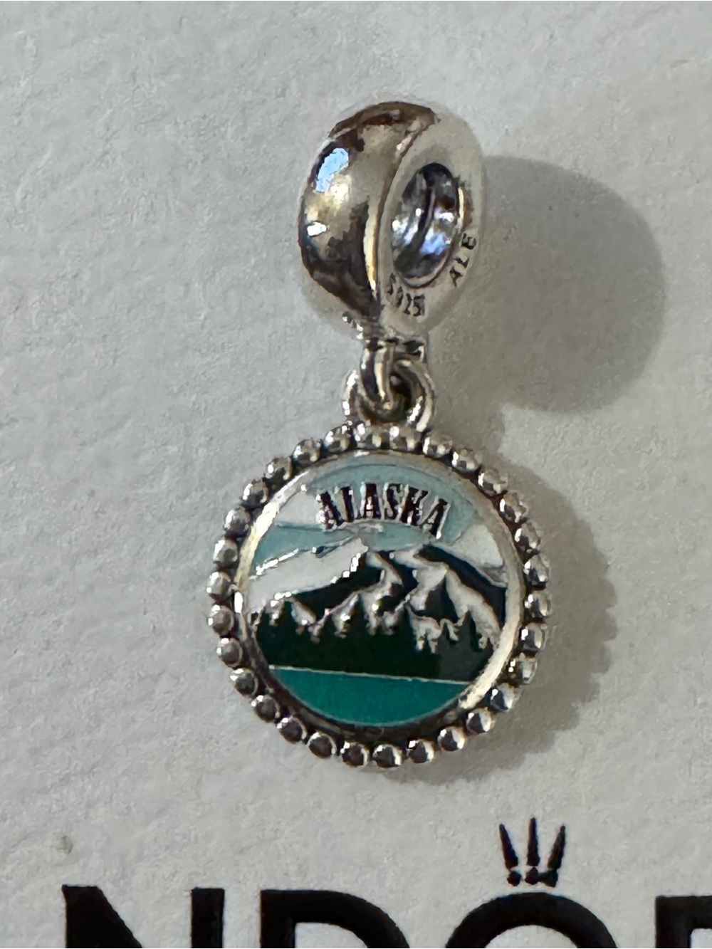 Pandora Alaska Denali Mountain Dangle Charm TRAVEL EXCLUSIVE